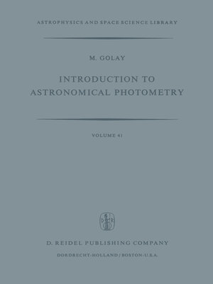 cover image of Introduction to Astronomical Photometry